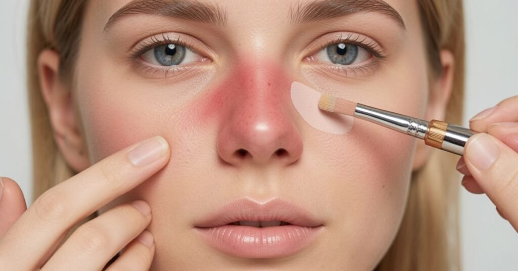 makeup concealer for rosacea on nose