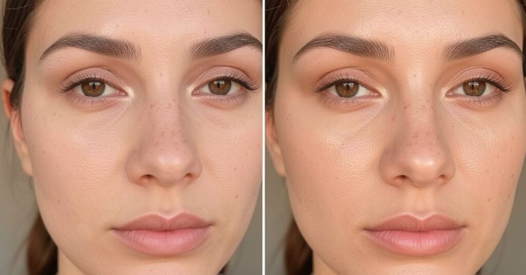 before makeup vs after makeup
