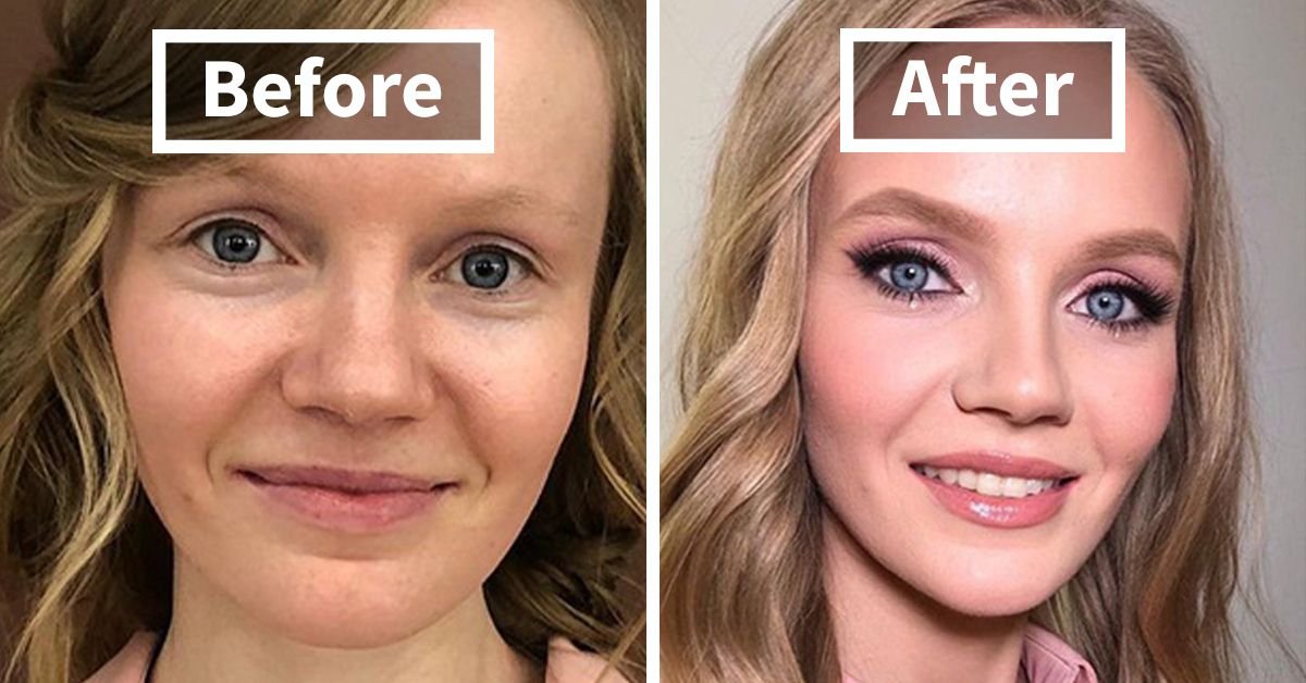 before makeup vs after makeup
