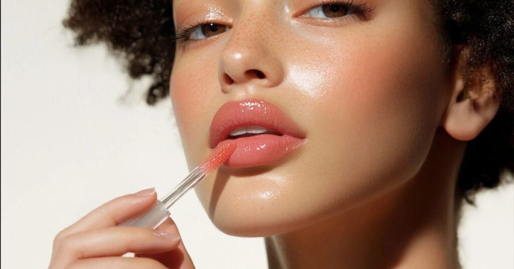 1980s-makeup-glossy-lips.
