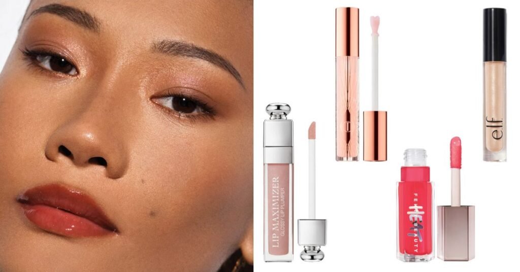 1980s-makeup-glossy-lips.