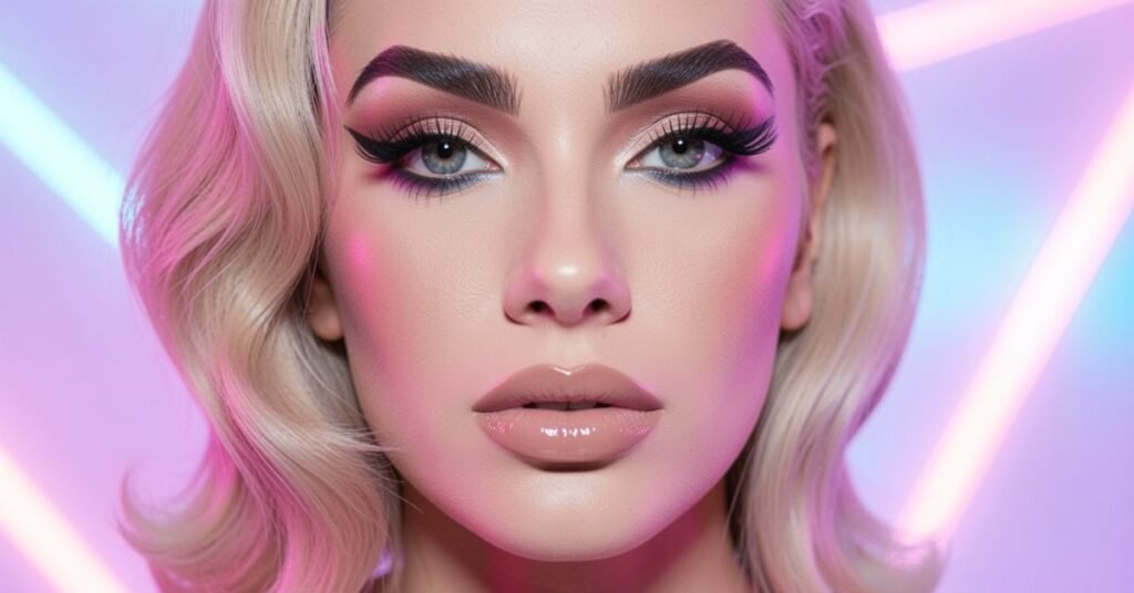 1980s-makeup-glossy-lips.