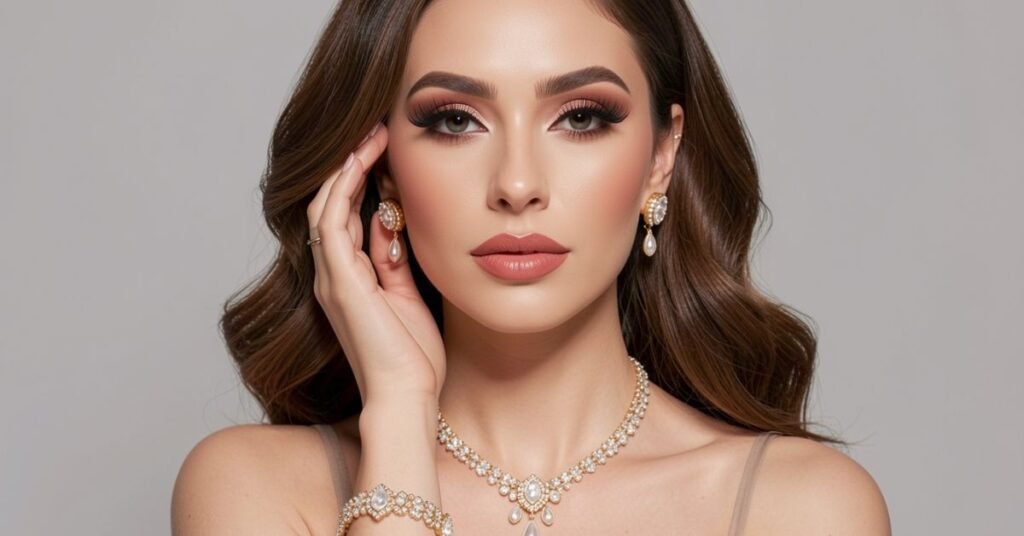 how to match jewelry with makeup