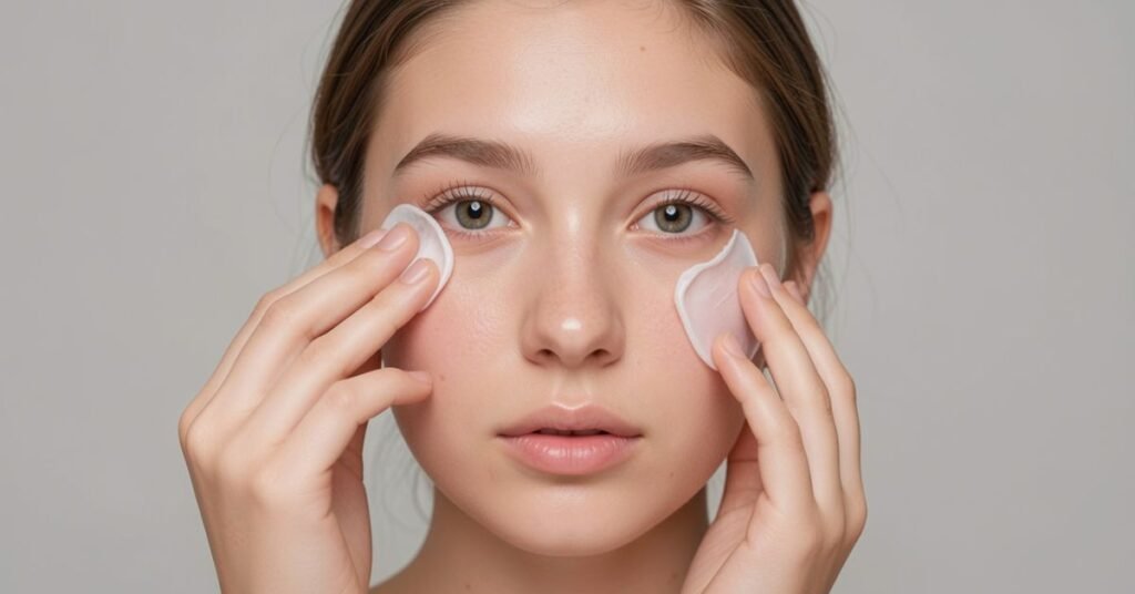 makeup remover in eye
