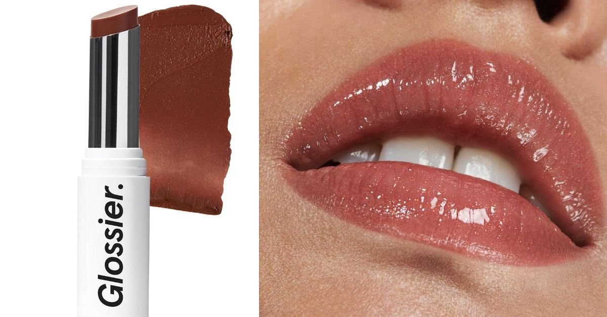 Sheer glossy lipstick