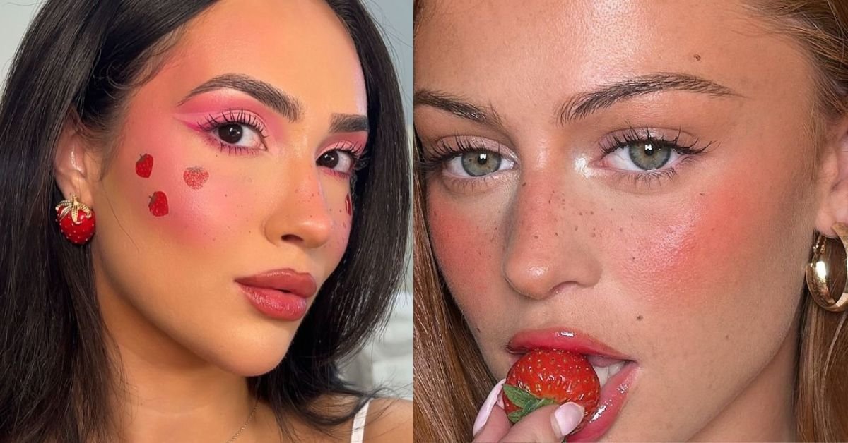 strawberry makeup look