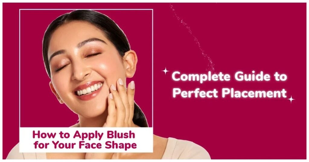 blush placement for round face