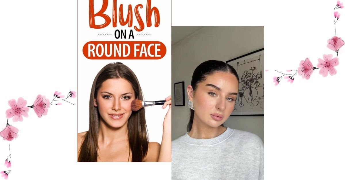 blush placement for round face